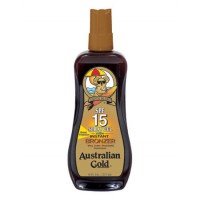 Australian Gold SPF 15 Spray Gel bronzer / Спрей-гель с фактором защиты 15 и бронзаторами 237 мл 