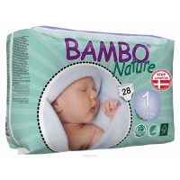 Abena ECO Подгузники детские 1 для новорожденных 2-4 кг №28  Bambo Nature